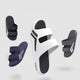 Luofu  Original Cozy Men's Sporty two belts Slippers - Wear Resistant, Shock Absorbing Thick Soles, Couple's Comfort